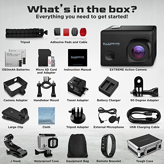 Action Camera Package - Stunning Ultra HD (DRAWN 26.08.22)