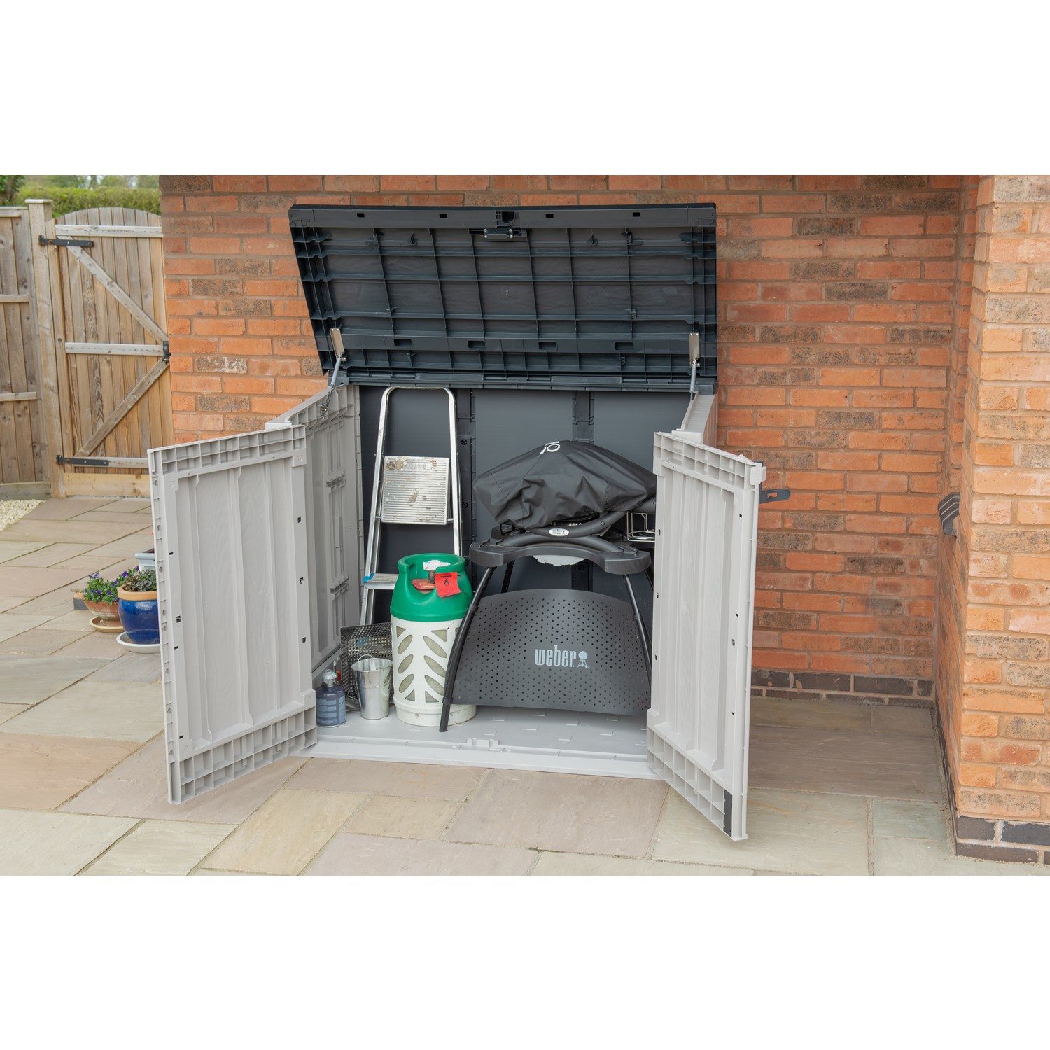 Forest Extra Large Garden Storage Box 1200 Litre Grey (DRAWN 12.08.22
