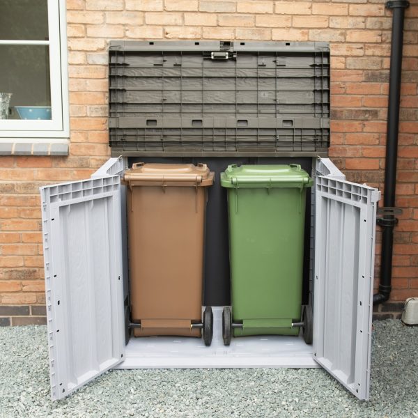 Forest Extra Large Garden Storage Box 1200 Litre Grey (DRAWN 12.08.22)