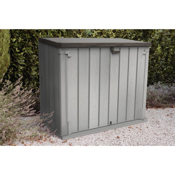 Forest Extra Large Garden Storage Box 1200 Litre Grey (DRAWN 12.08.22)