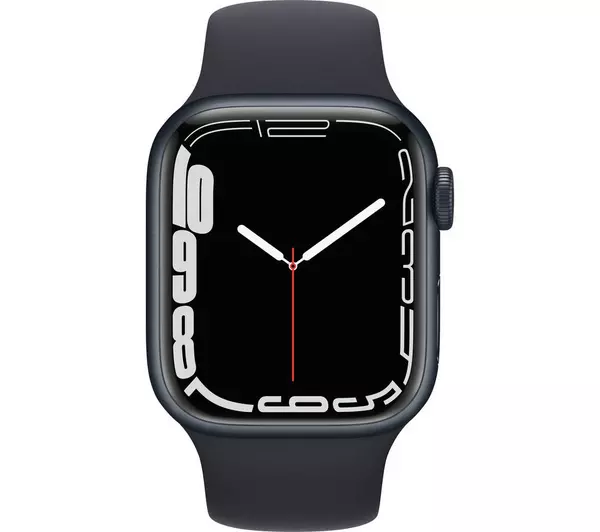 APPLE Watch Series 7 - Midnight Aluminium with Midnight Sports Band, 41 mm (DRAWN 17/08/22)