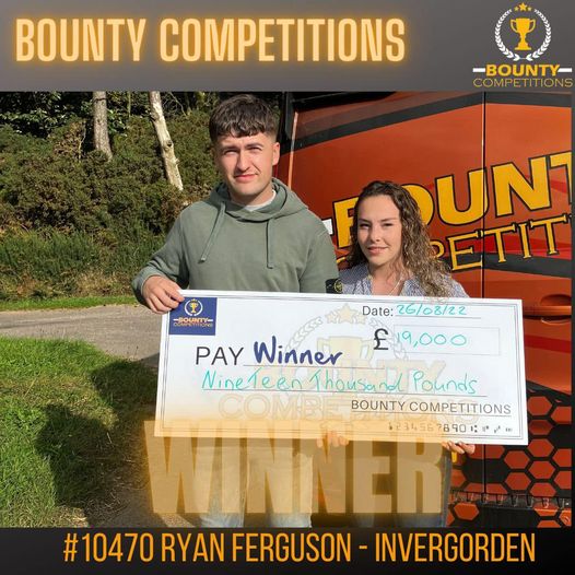 Won the Volkswagen Golf R Estate ( or £19K cash alternative) and took the £19K cash alternative !!