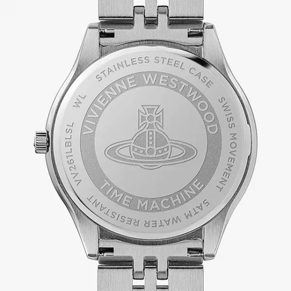 Vivienne Westwood Women's Camberwell Date Watch, Silver/Light Blue (DRAWN 23.09.22)