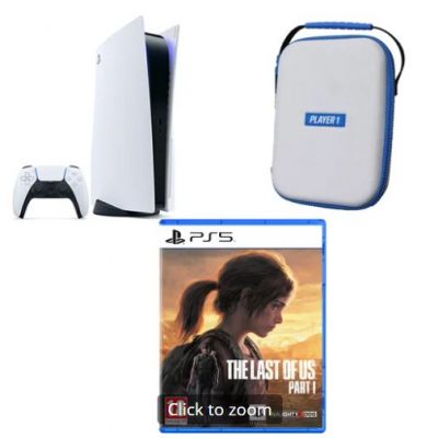 PlayStation 5 Console + The Last of us Part I + Controller Case (DRAWN 20.09.22)