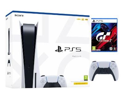 PlayStation 5 825GB with Gran Turismo 7 plus extra DualSense controller Bundle - White #3 (DRAWN 28.09.22)