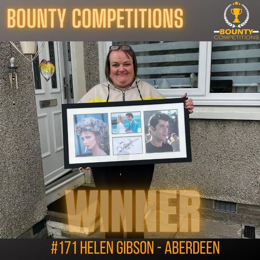 Won the Olivia Newton-John & John Travolta Signed Grease Display!!