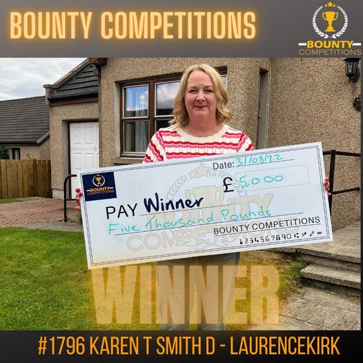 Won the £5000 CASH!!!!