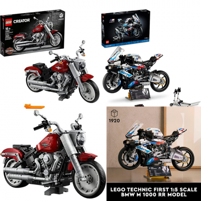 Lego BMW M1000 RR & LEGO Harley Davidson Fatboy Expert Series Set (DRAWN 23.09.22)