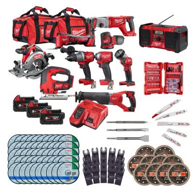 Mega Milwaukee tool Bundle (DRAWN 16.09.22)