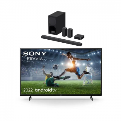 SONY BRAVIA KD43X72KPU 43" Smart 4K Ultra HD HDR LED TV With Sony HT-S40R 5.1 Sound Bar (DRAWN 14.10.22)