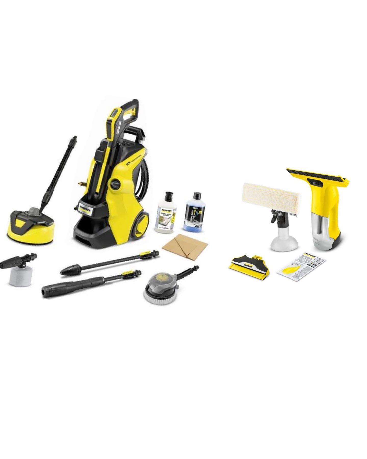 KARCHER K5 Power Control Car and Home Pressure Washer KARCHER and WV 6 Plus N Window Vacuum