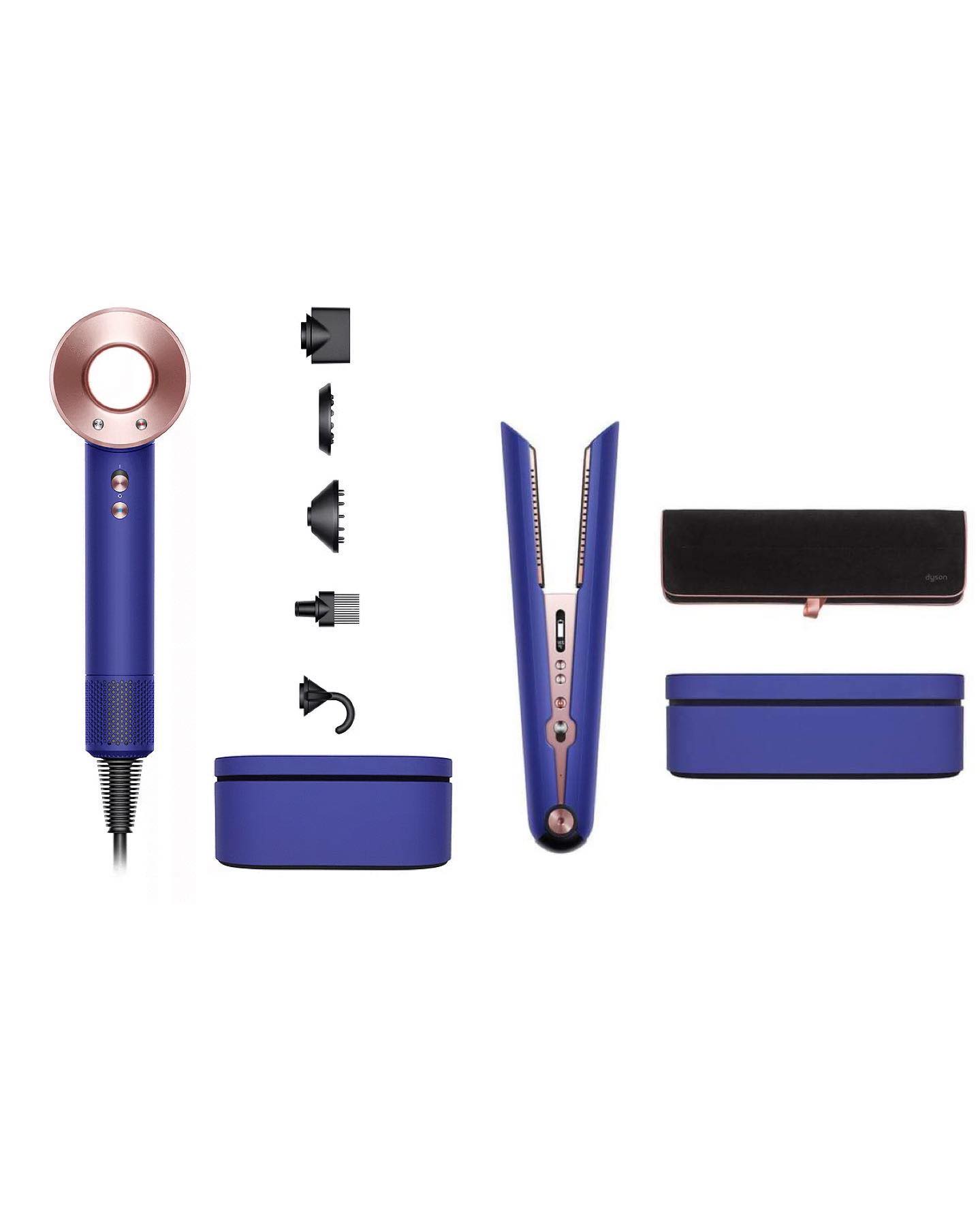 Dyson Special Edition Supersonic Hairdryer and Special Edition Corrale Hair  Straighteners, Vinca Blue/Rosé (DRAWN ) – Bounty Competitions