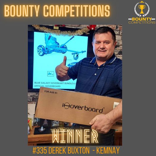 Won The Blue Galaxy 6.5″ Hoverboard and Hoverkart bundle!!