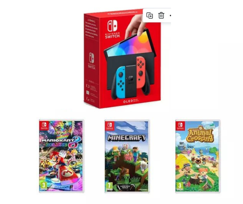 Nintendo Switch Neon 1.1 Console with Animal Crossing New Horizon