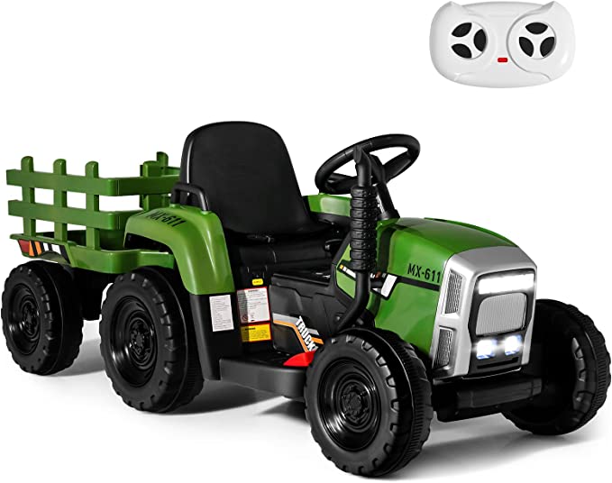 Kids 12V Electric Tractor with Detachable Trailer (DRAWN 04.04.23 ...