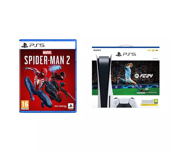 Spiderman 2 PlayStation 5 + EA Sports FC 24 PlayStation 5 SONY