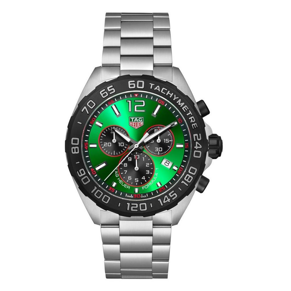 TAG Heuer Formula 1 Chronograph Stainless Steel Green Quartz Men s