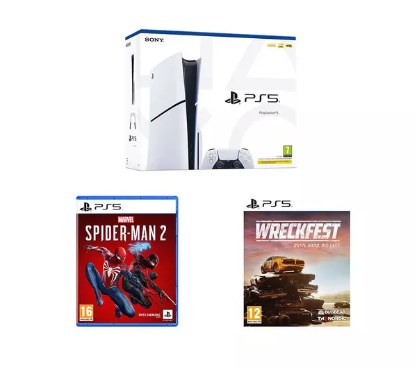 Sony Slim PlayStation5 Marvel SpiderMan 2 Bundle