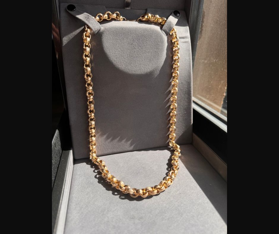 9ct Solid Gold 26'' Heavy Belcher Chain