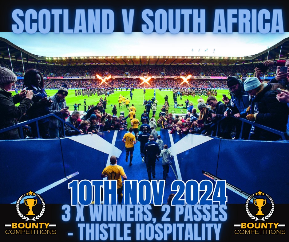 🏉 Scotland v South Africa Autumn Internationals 2024 3 WINNERS 2