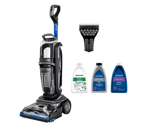 Won BISSELL Revolution HydroSteam 3670E Upright Carpet Cleaner – Black, Titanium & Colbalt Blue