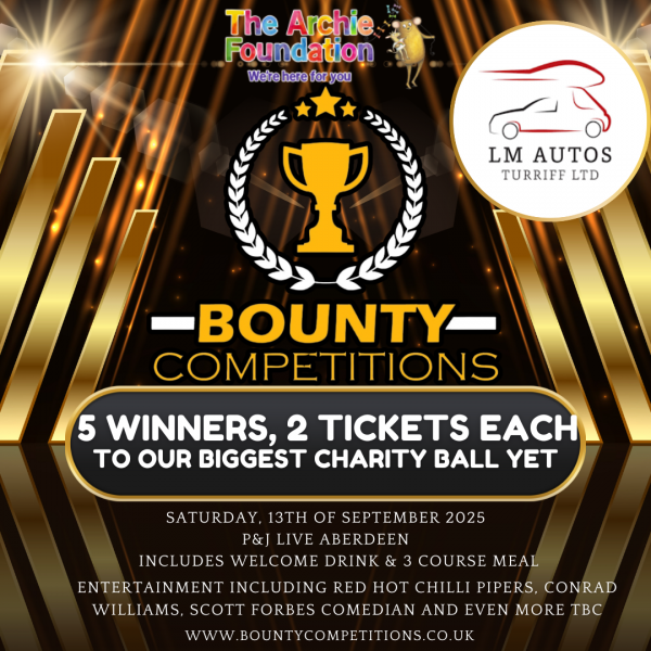 Won 🏆BOUNTY’S BIGGEST CHARITY BALL YET!, 5 WINNERS 2 PASSES EACH @P&J LIVE!, 13TH SEPTEMBER 2025🏆#3