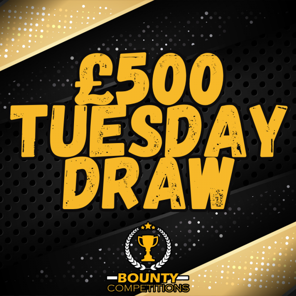 Won 🔴£500 DRAW TUESDAY FOR 29P