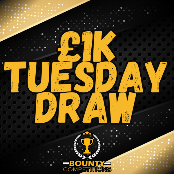 Won 🔴£1K TUESDAY DRAW FOR 99P