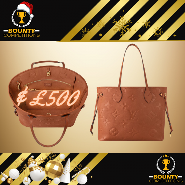 🔴Louis Vuitton Neverfull MM Tote Bag - Cognac Brown 👜 & £500 CASH