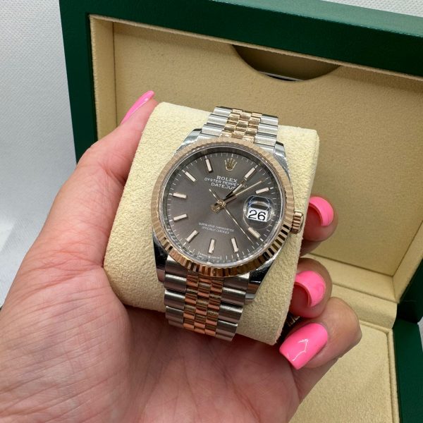 Rolex Ladies Datejust 36 Oyster, 36 mm, Oystersteel and Everose gold ⌚