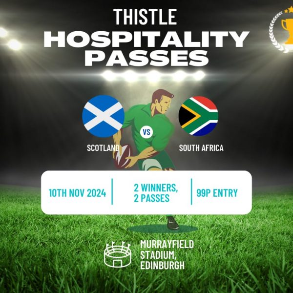 🏉 🔴Scotland v South Africa - Autumn Internationals 2024 - 2 WINNERS - 2 PASSES EACH 🏉