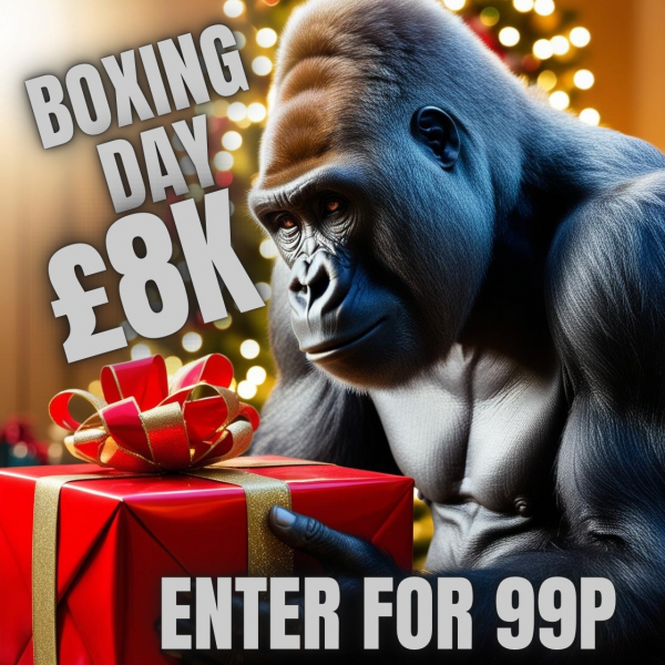 Won 🔴BOXING DAY £8K – ENTER FOR 99p