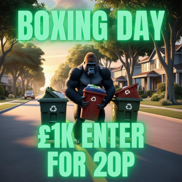 Won 🔴BOXING DAY £1K – 20P TO ENTER #4