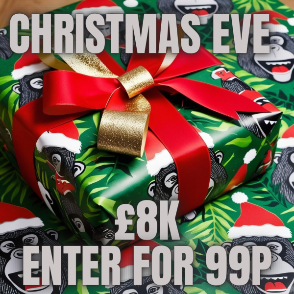 Won 🔴CHRISTMAS EVE £8K – ENTER FOR 99p