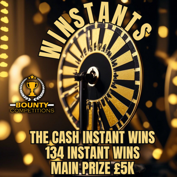 ⭐WINSTANTS - MAIN PRIZE £5K -134 INSTANT CASH WINS ⭐