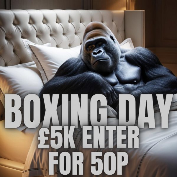 Won 🔴BOXING DAY £5K – FOR 50P