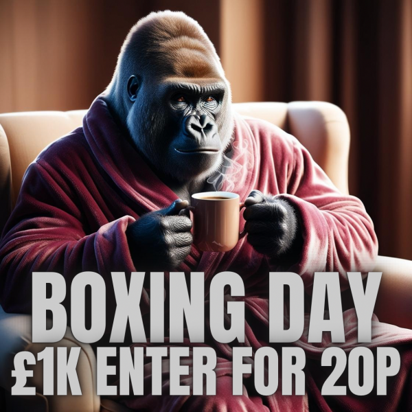 Won 🔴BOXING DAY £1K – 20P TO ENTER #6