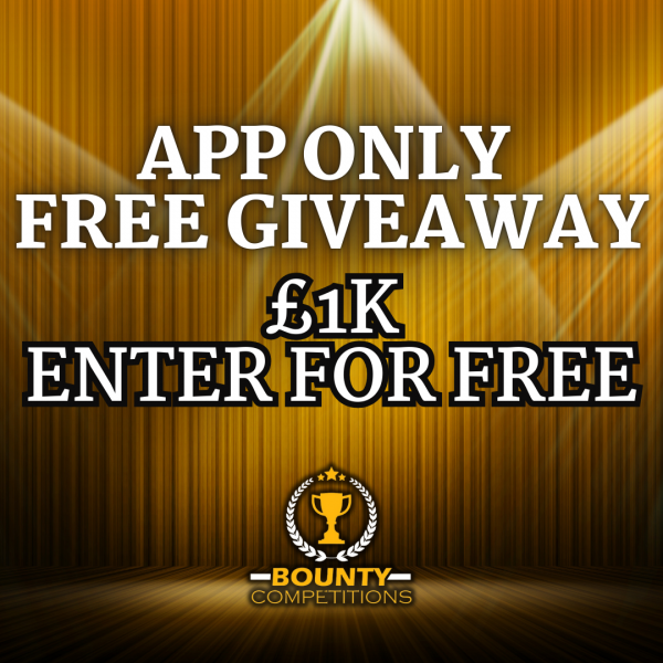 ⭐APP ONLY FREE GIVEAWAY - £1K ENTER FOR FREE⭐