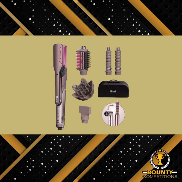 Won SHARK FlexFusion Straight 5-in-1 Air & Ceramic Styler Cosmic Blush