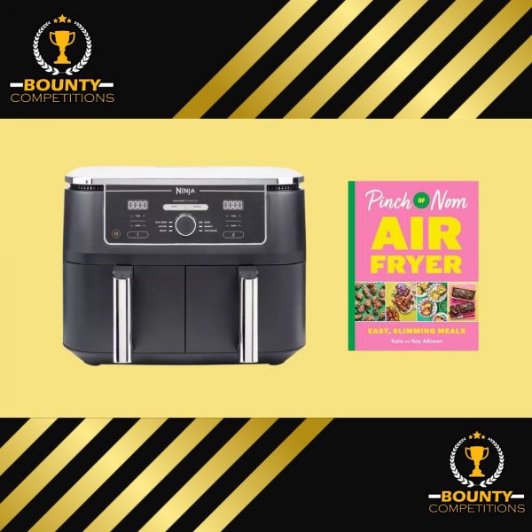 Won ** 2 WINNERS** NINJA Foodi MAX Dual Zone Air Fryer + Pinch of Nom Cookbook