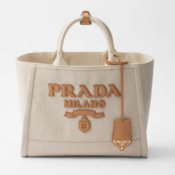 Won Prada Medium linen blend tote bag 🩷