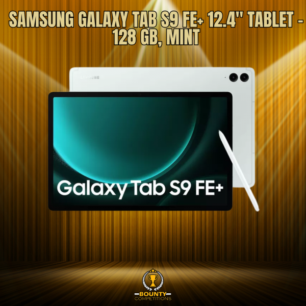 Won SAMSUNG Galaxy Tab S9 FE+ 12.4″ Tablet – 128 GB, Mint🩵🩵