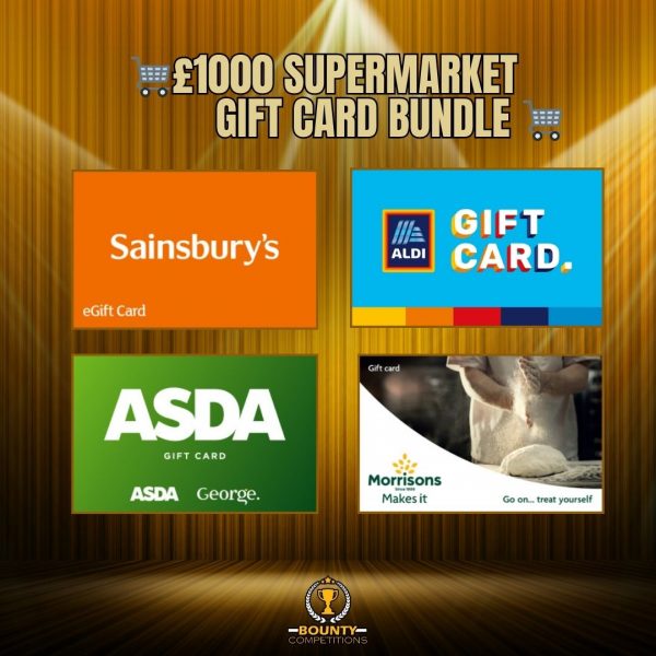 Won 🛒 £1000 Supermarket E-Gift Card Bundle 🛒