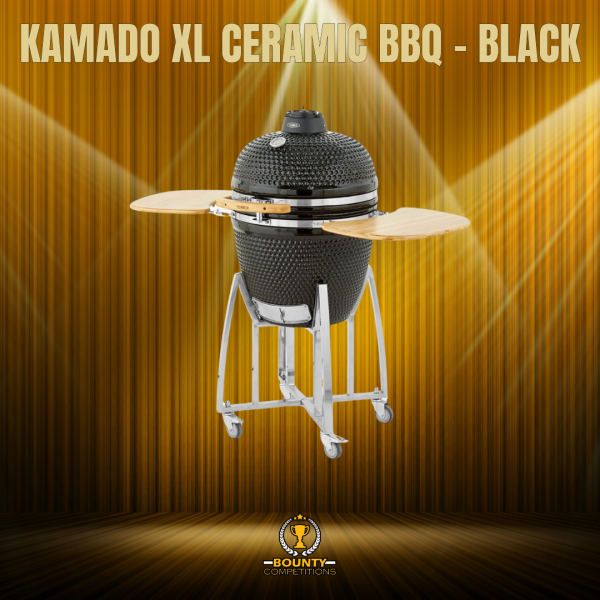 Won Kamado XL Ceramic BBQ – Black