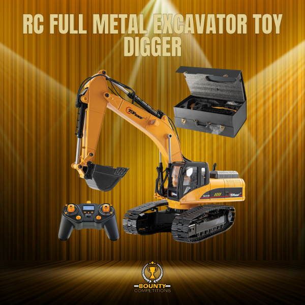 Won RC Full Metal Excavator Toy Digger