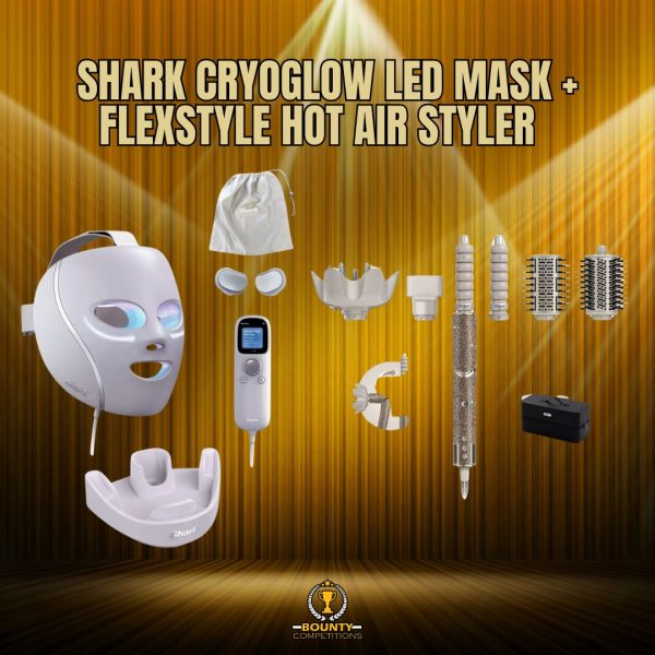 Won 😍 Shark Cryoglow LED Mask + Shark Champagne Diamond FlexStyle Hot Air Styler 😍