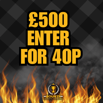 🔴 SUNDAY £500 ENTER FOR 40P!