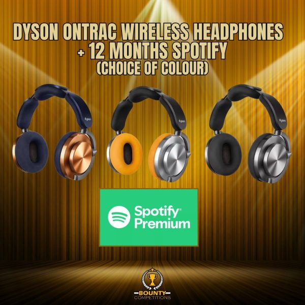 Won 🎵 DYSON OnTrac Wireless Bluetooth Noise-Cancelling Headphones + 12 Months Spotify 🎵