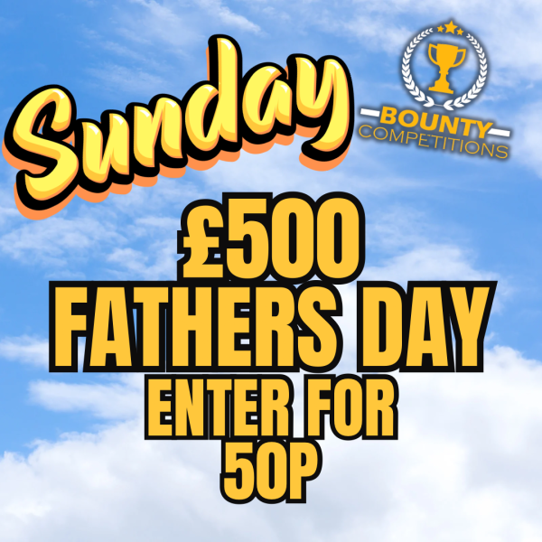 Won 🔴£500 SUNDAY ENTER FOR 50P