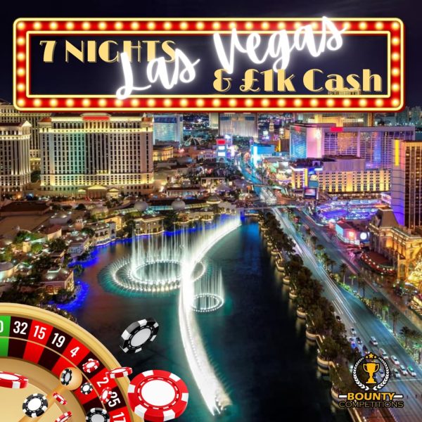 🎰 7-Night stay at the Bellagio, Las Vegas & £1k 🎰